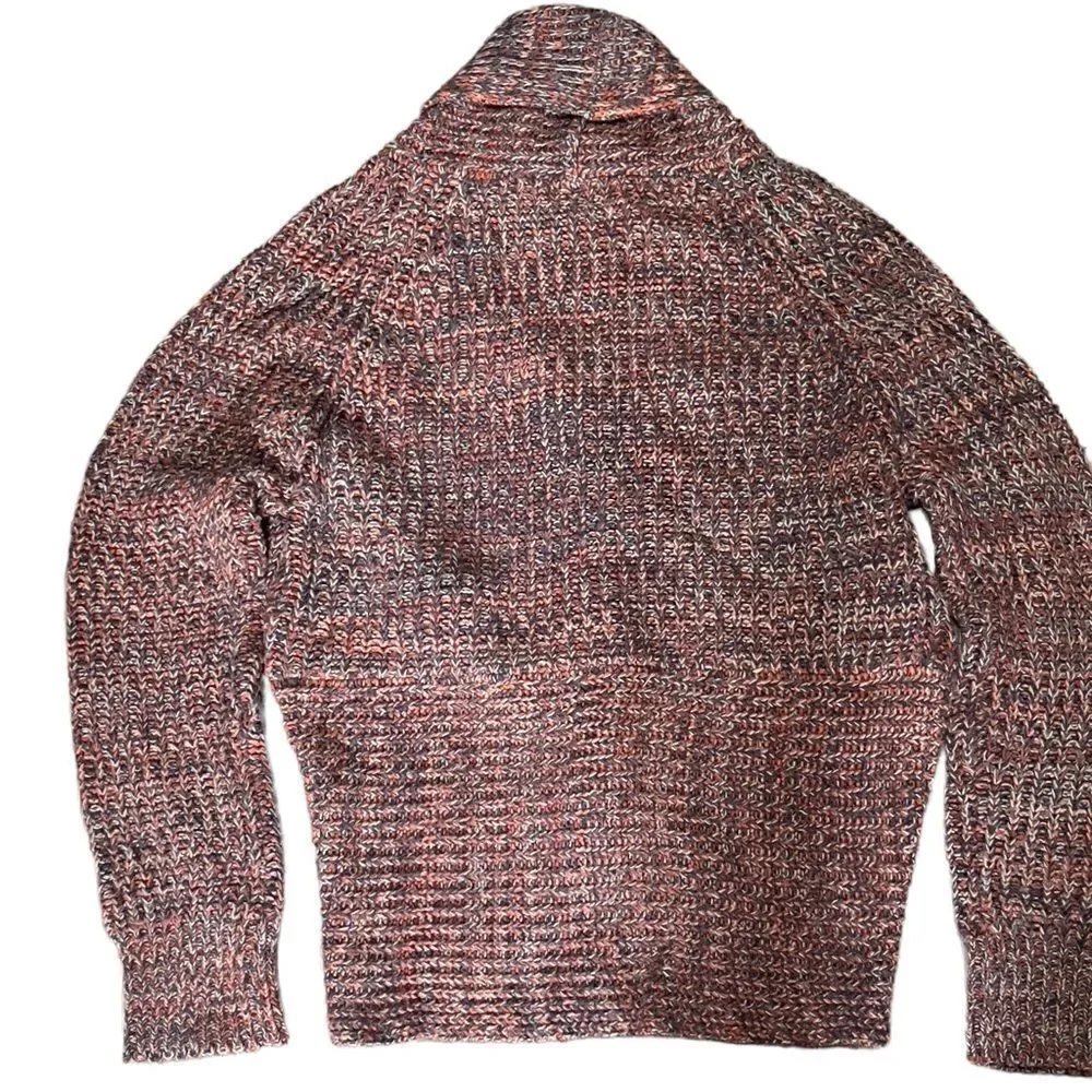 Creazioni Effici Knitted Rounded Front Hem Open Cardigan XLARGE